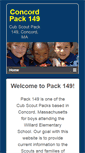 Mobile Screenshot of concordpack149.org