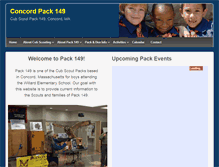 Tablet Screenshot of concordpack149.org